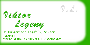viktor legeny business card